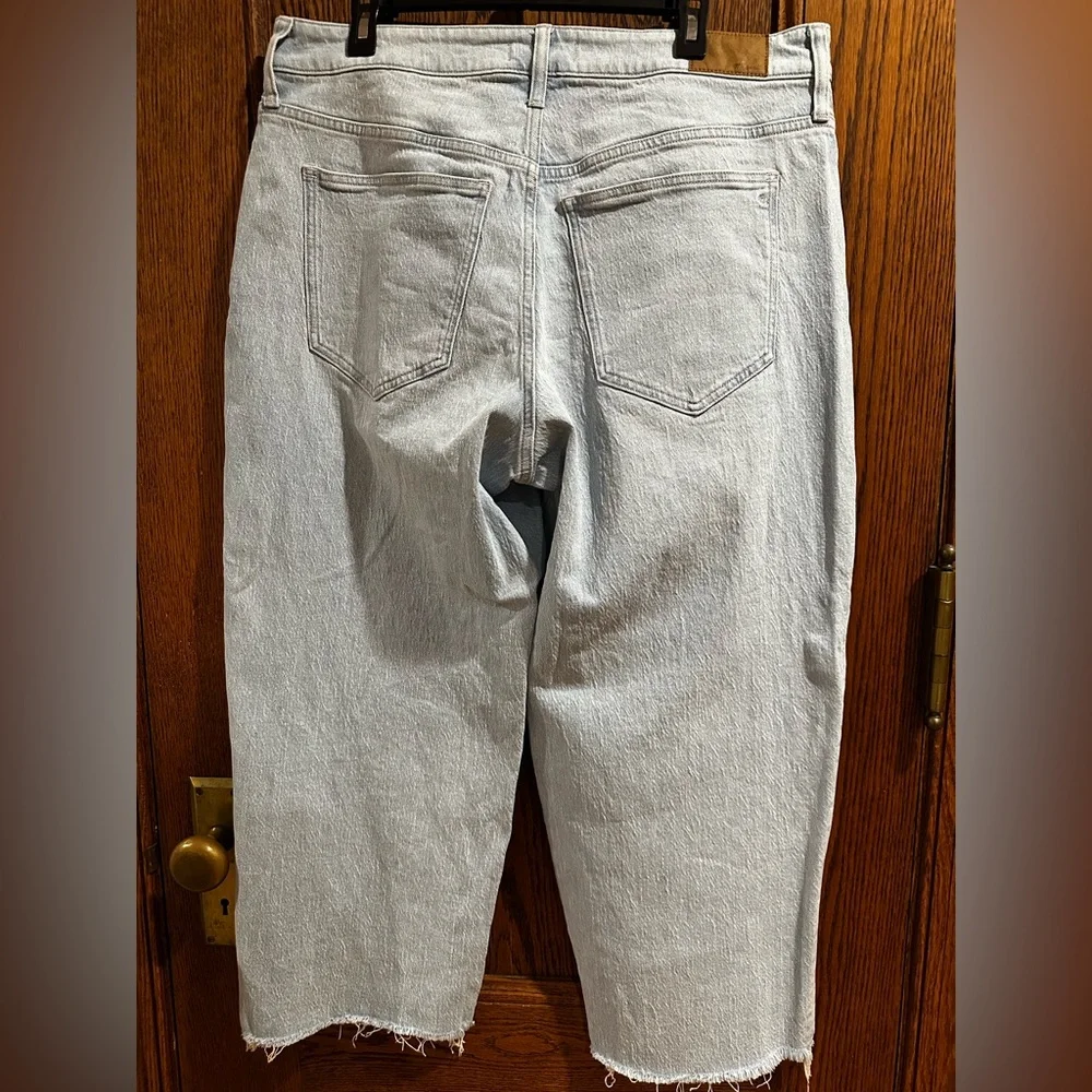 Madewell Women’s The Perfect Vintage Wide Leg Crop Jeans Size 14W (gently used) - Picture 3 of 11